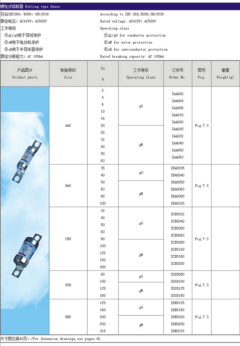 bolting type fuses 3