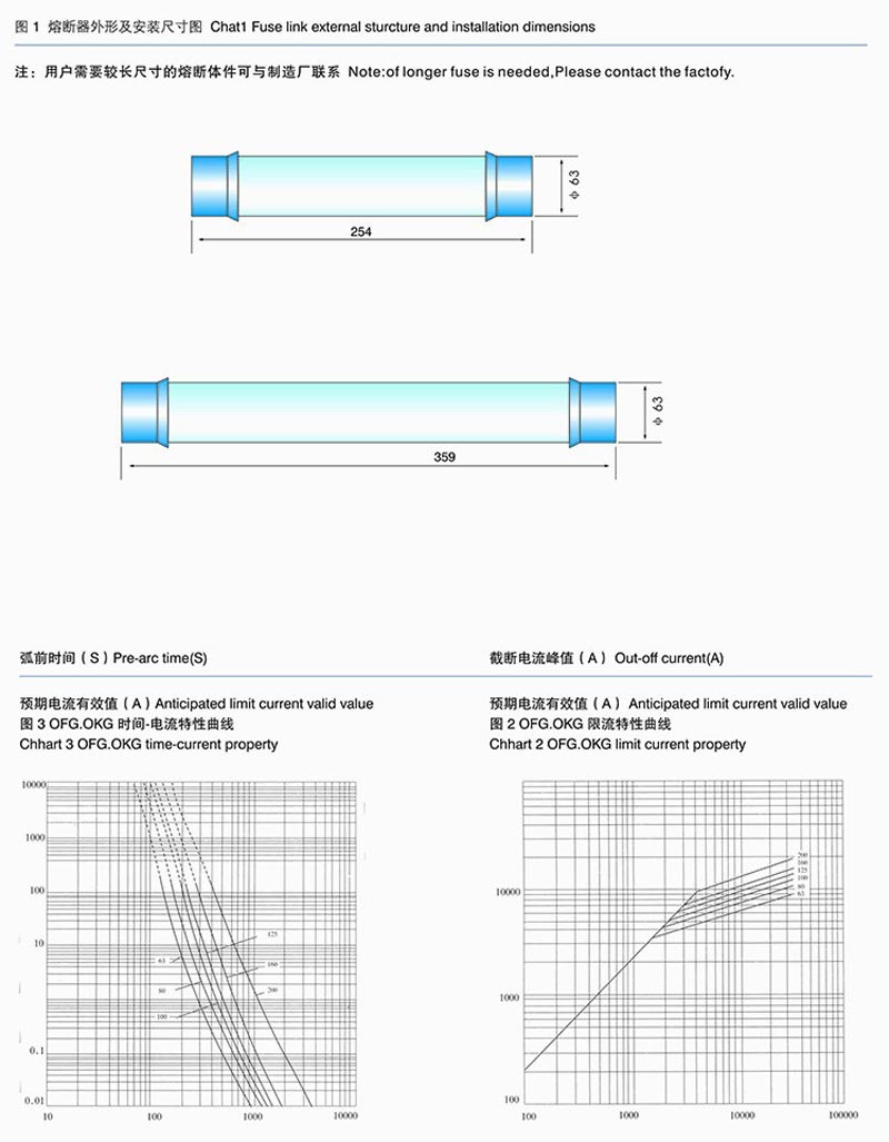 high voltage limit current fuse for protection of oil immersed type voltage transformer 4